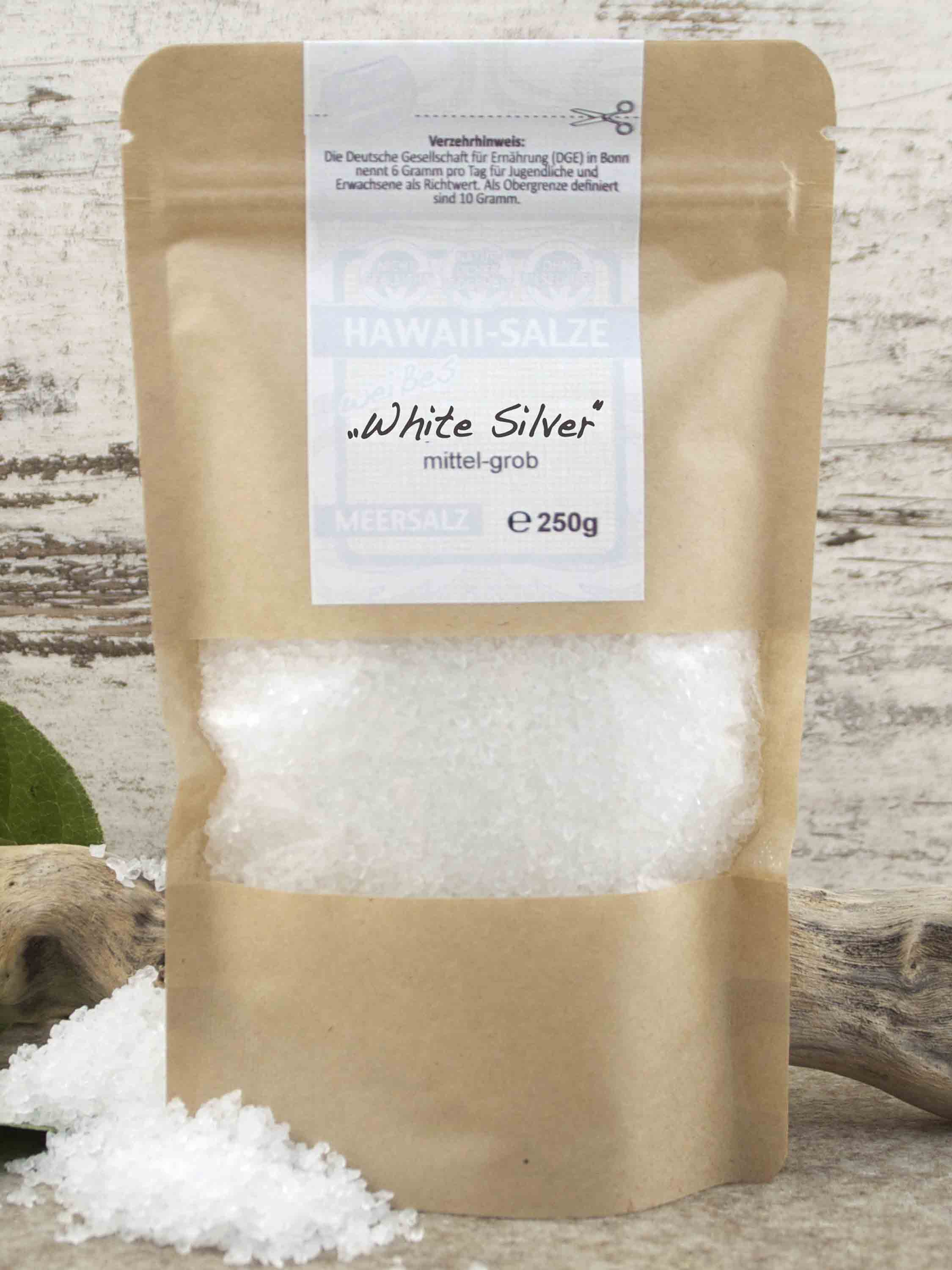 Weißes Hawaiisalz - White Silver