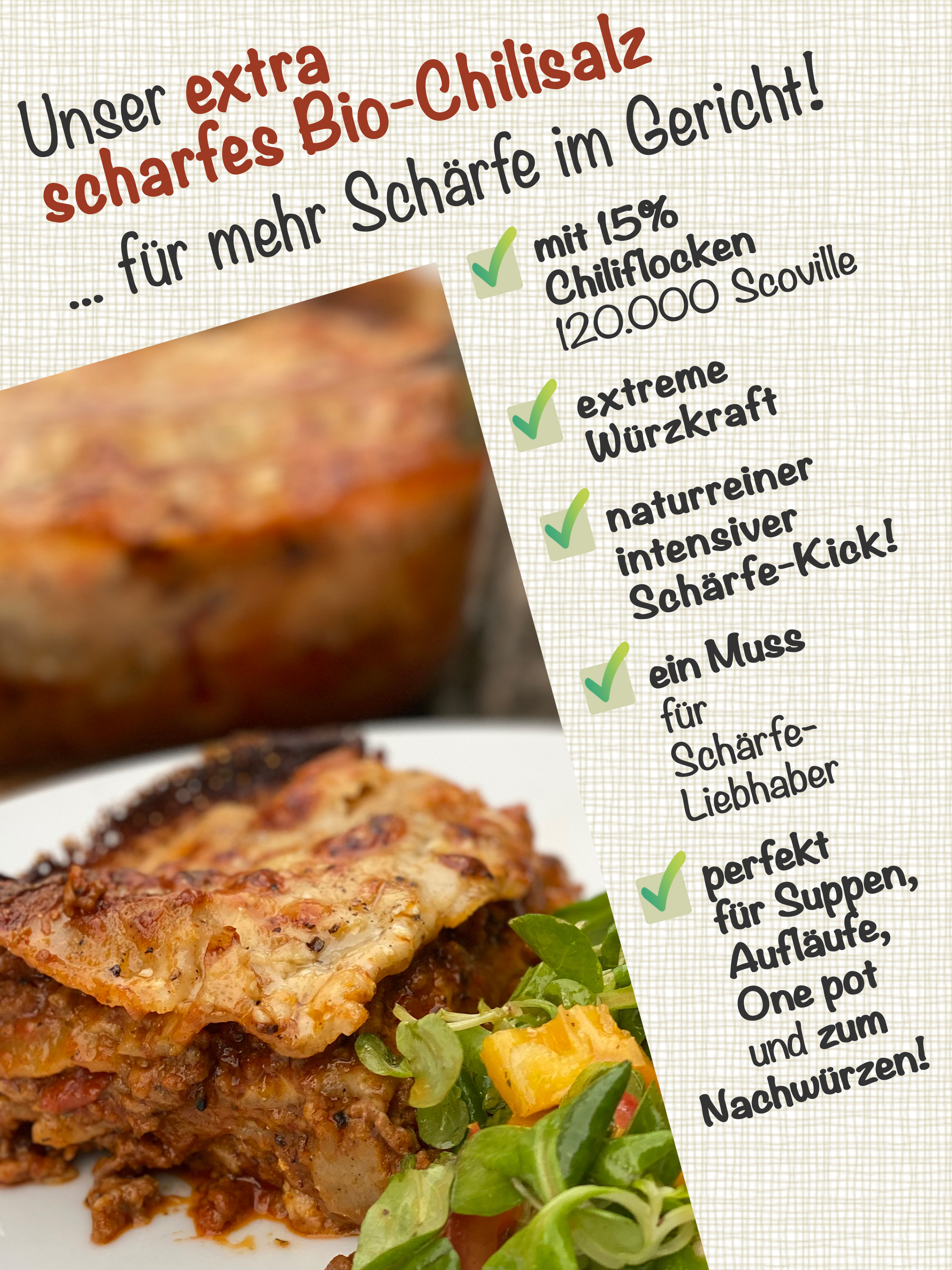 extra scharfes Bio Chilisalz - grob