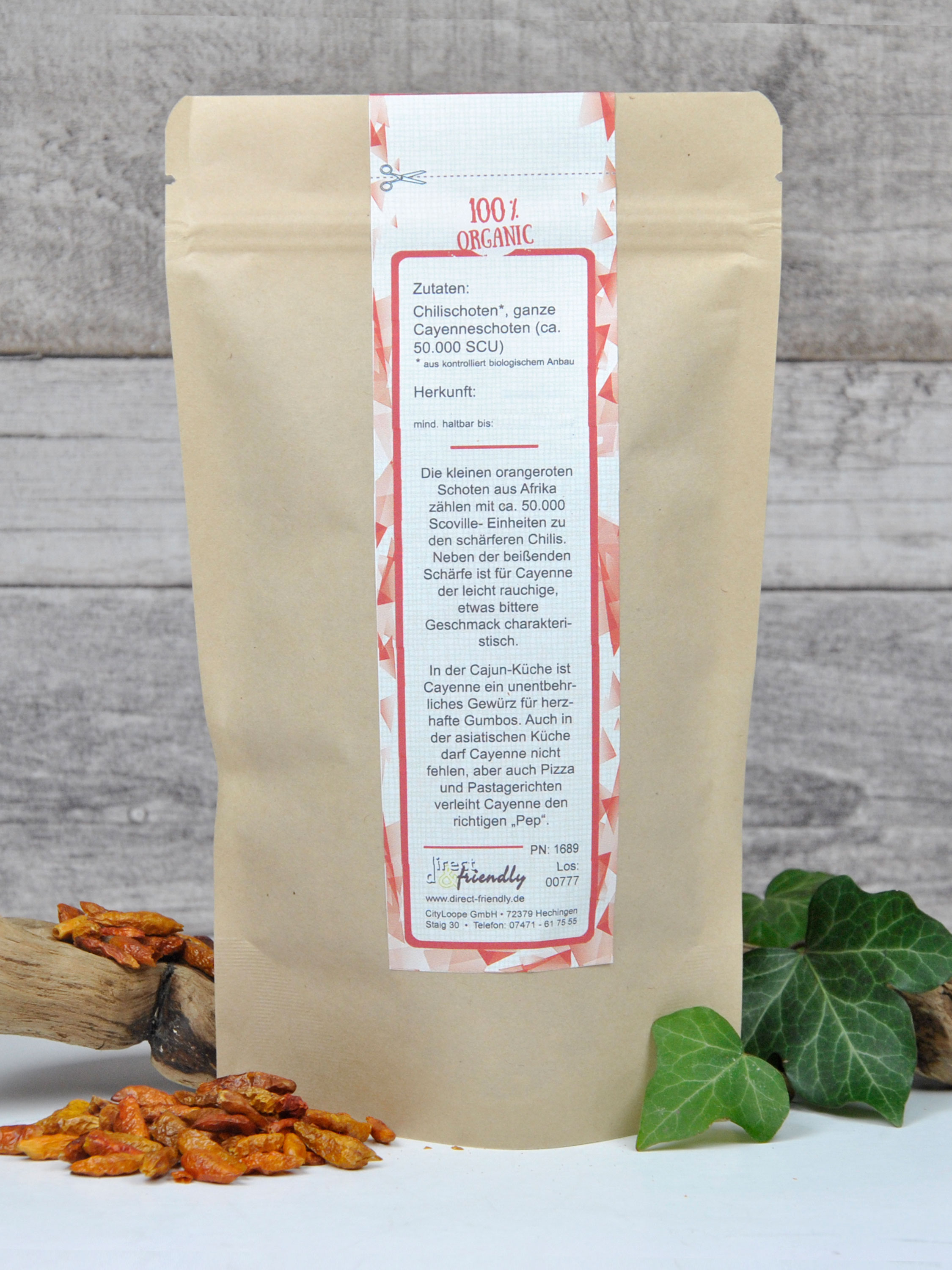 Bio Chili Cayenne - ganz