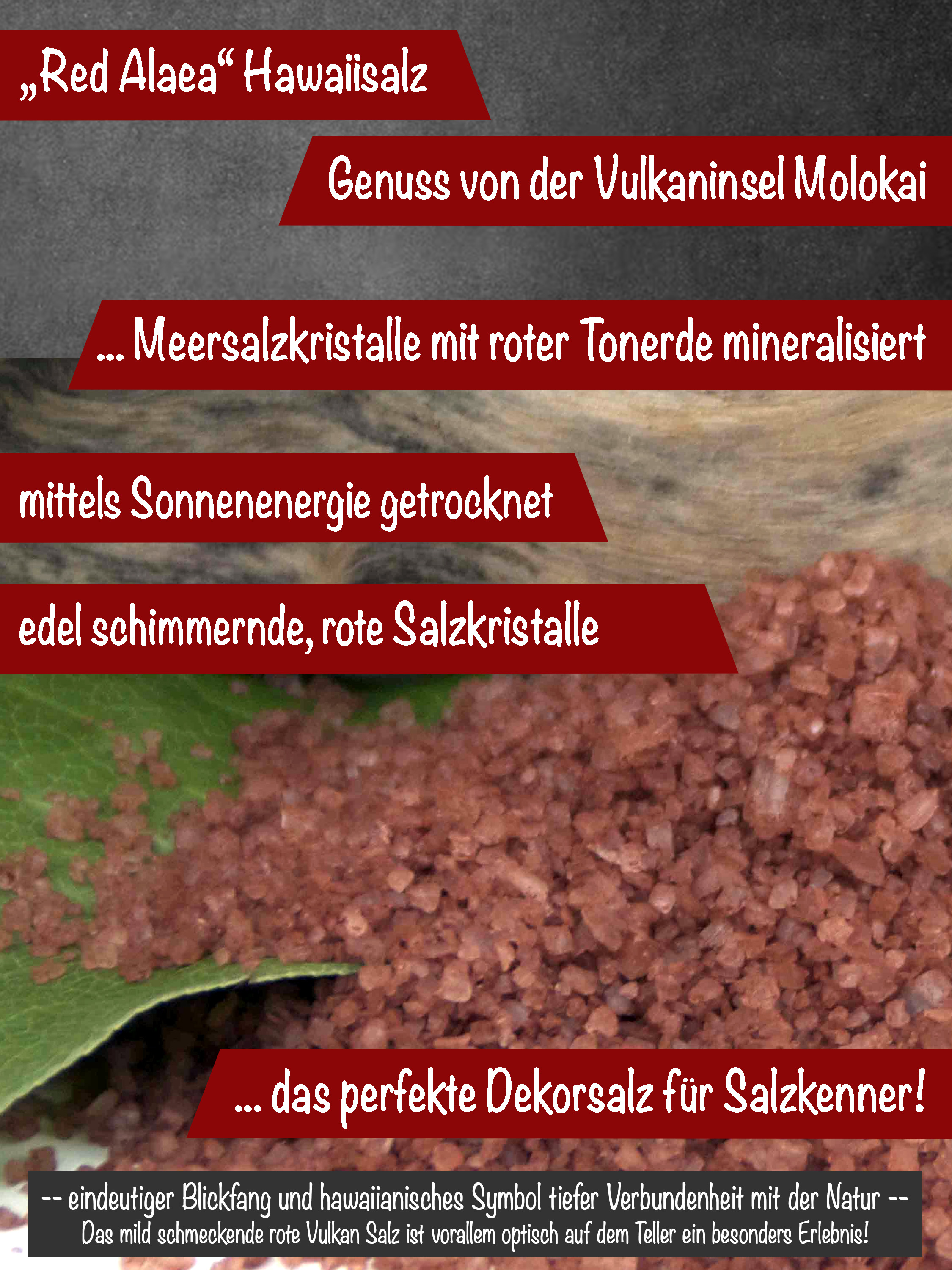 Rotes Hawaiisalz - Red Alaea