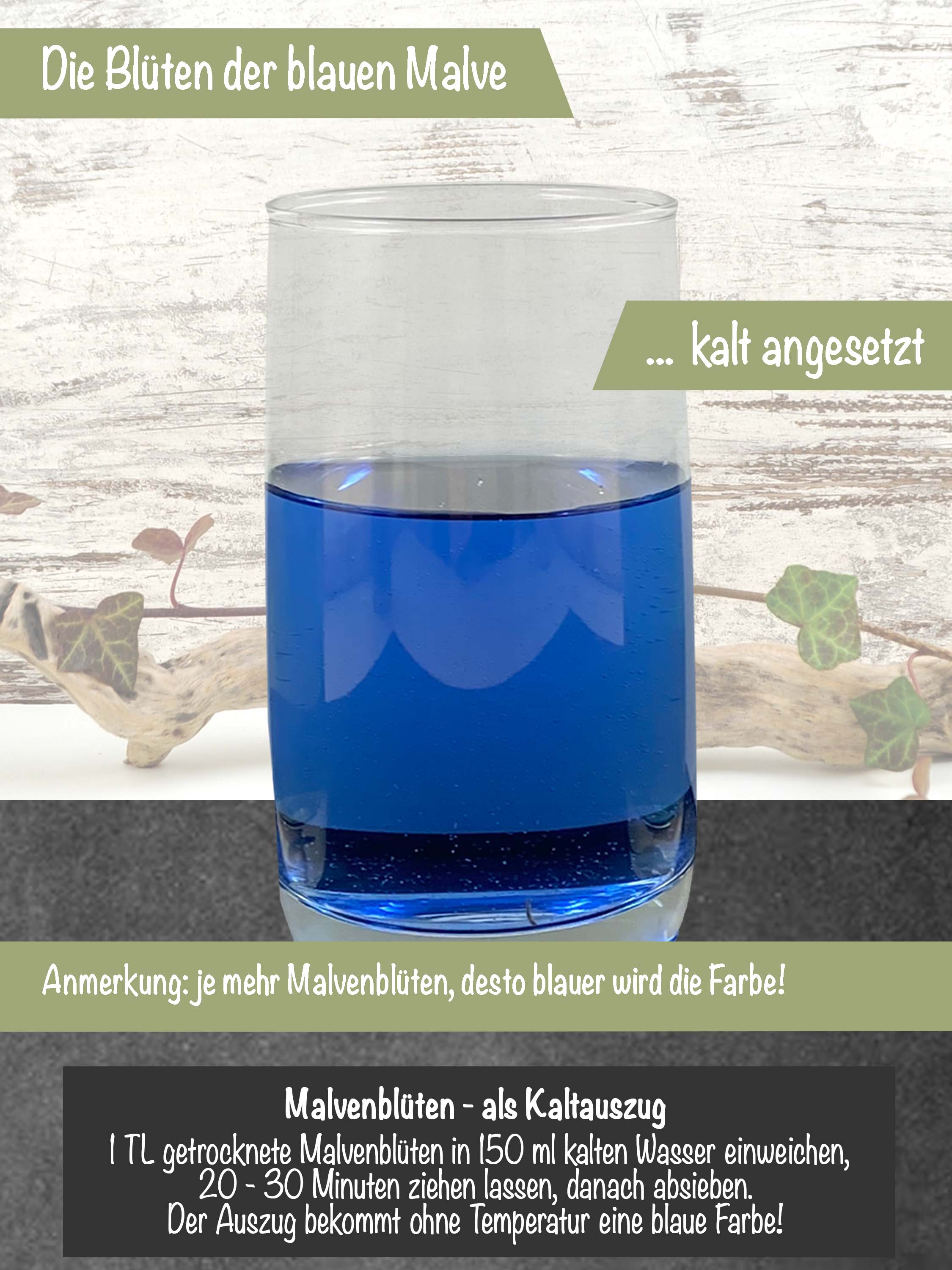 Blaue Bio Malvenblüten - getrocknete Essblüten