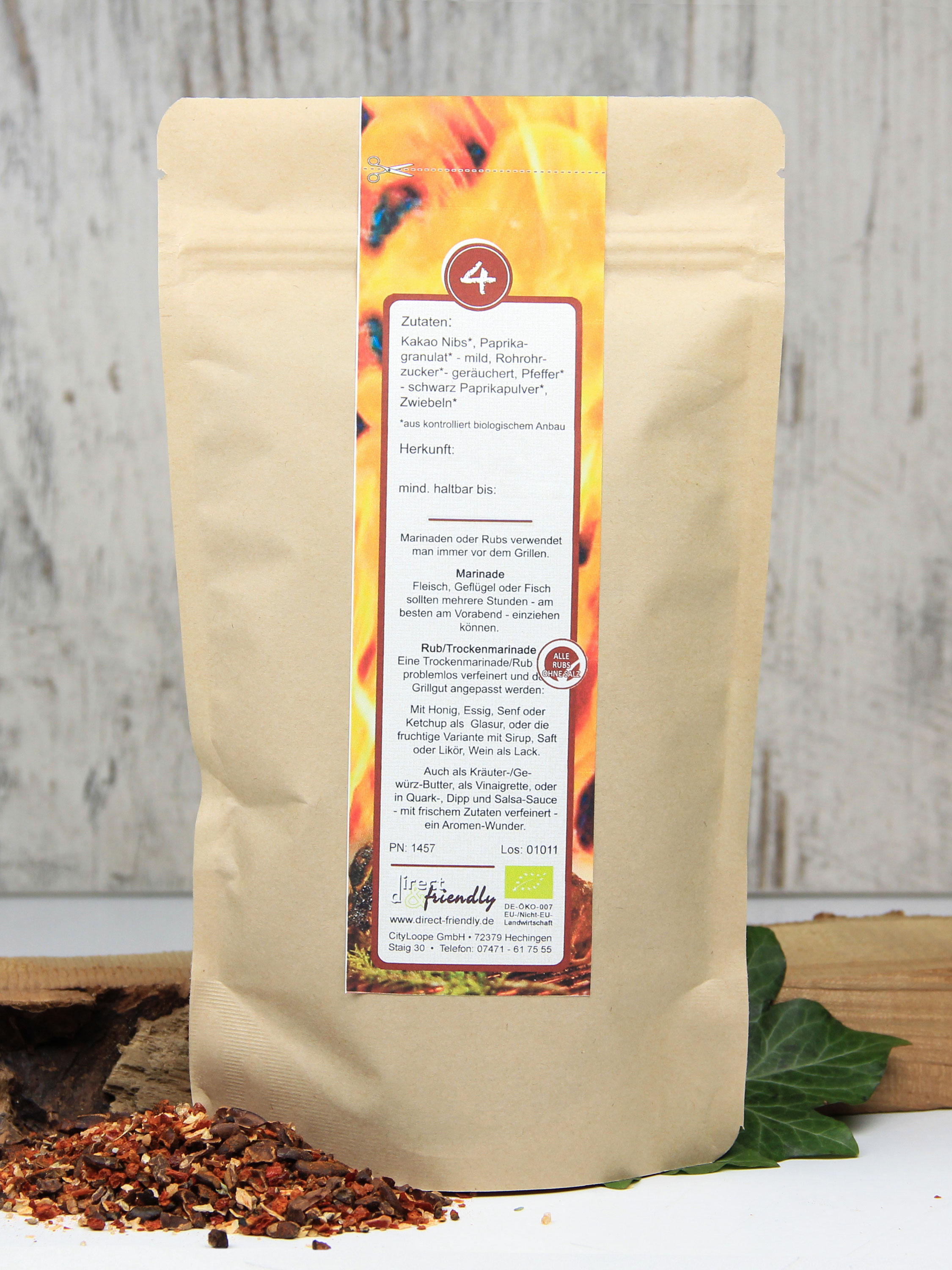 Bio BBQ Kakao Rauch Rub