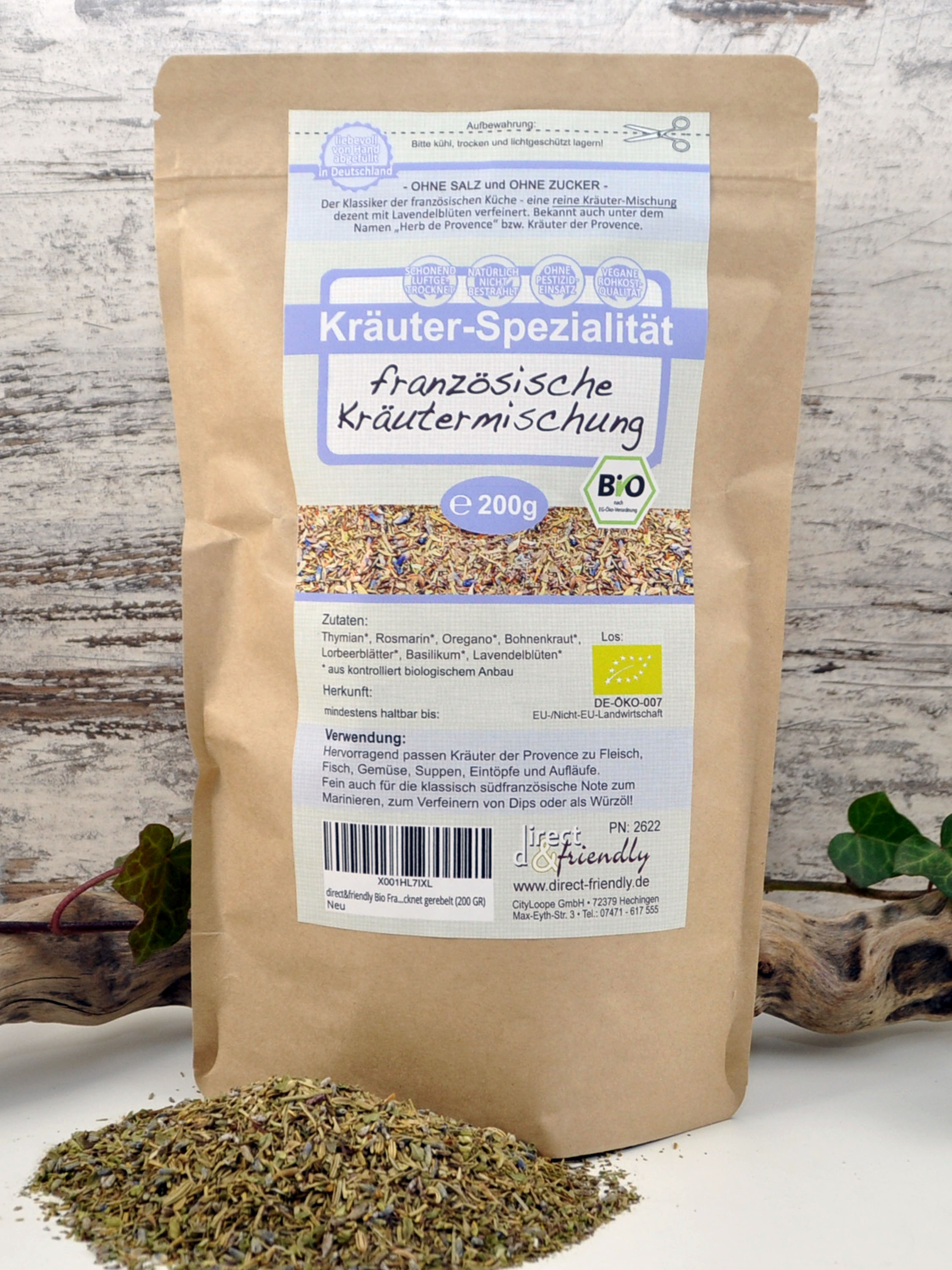 Französische Bio Kräutermischung - Kräuter der Provence