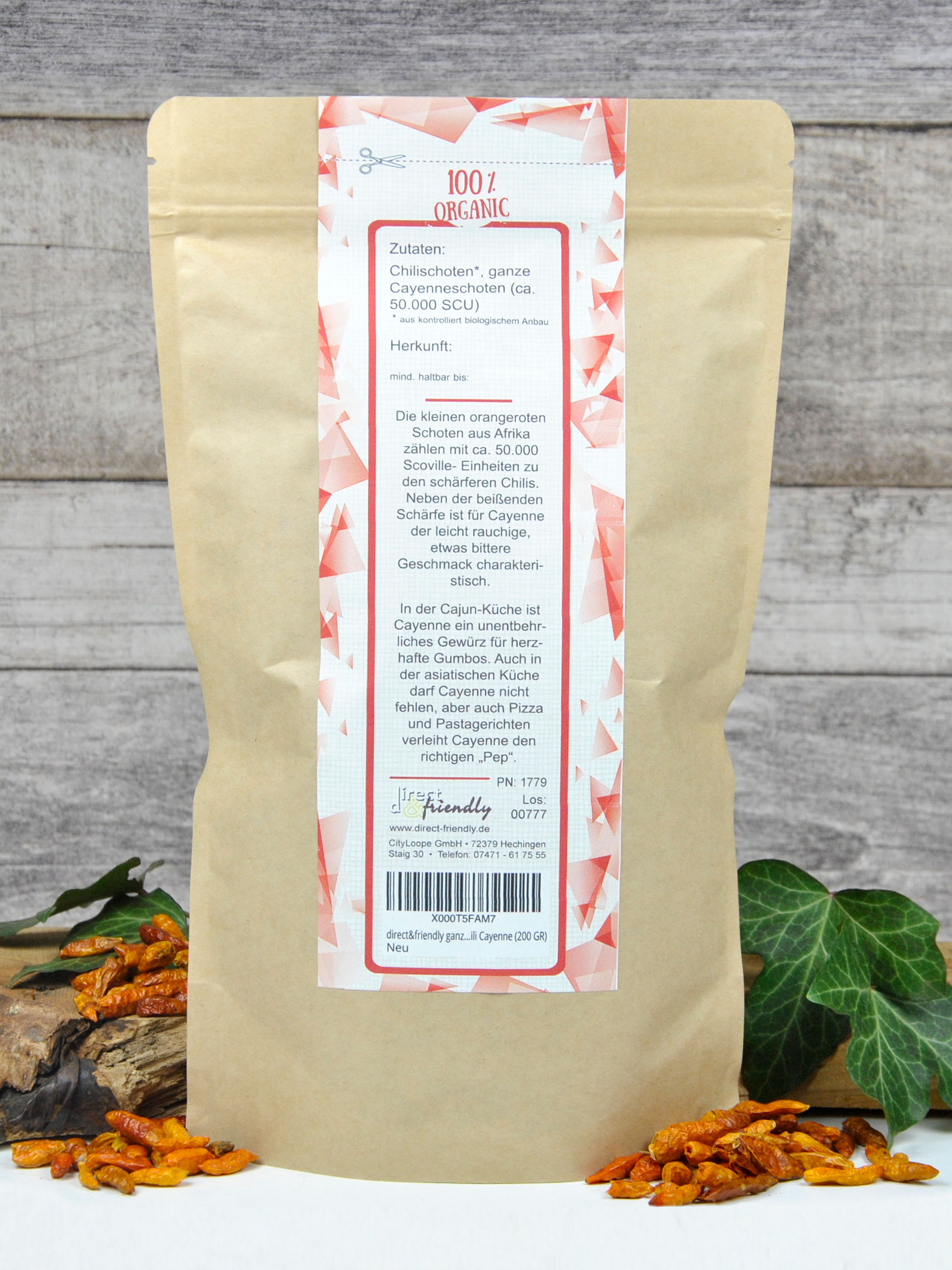 Bio Chili Cayenne - ganz