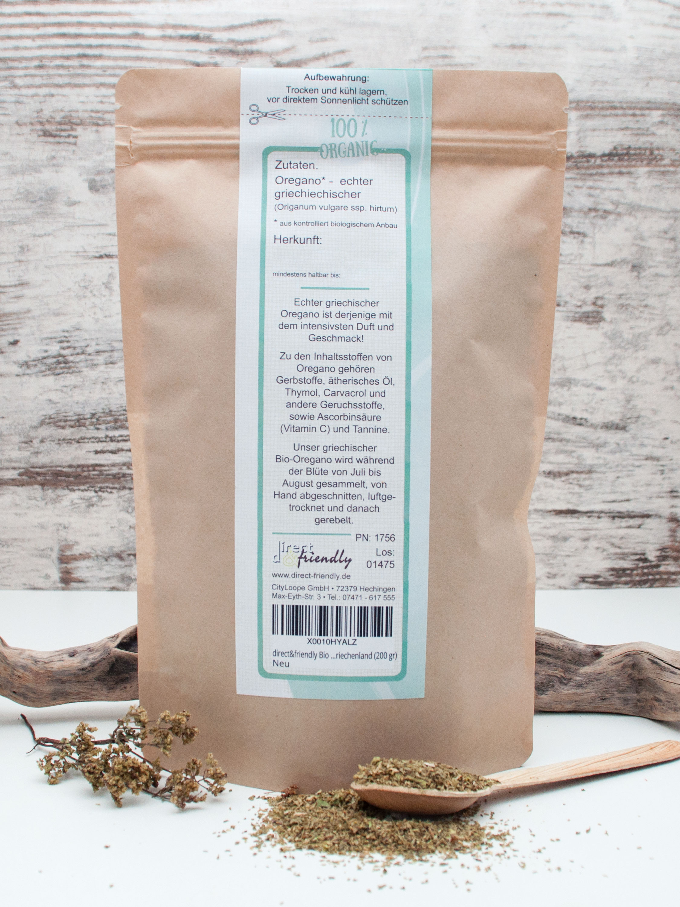 echter griechischer Bio Oregano - getrocknet