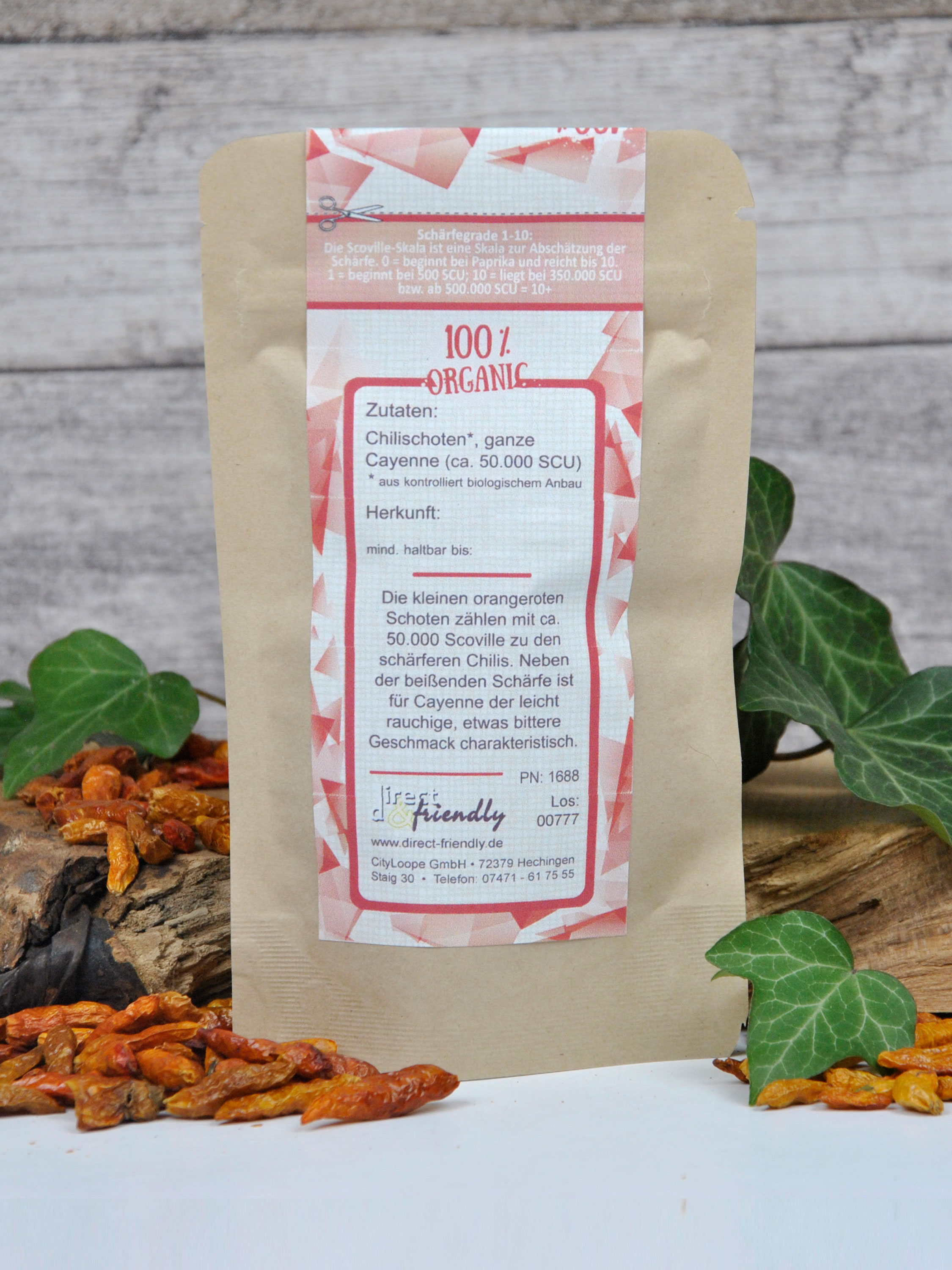 Bio Chili Cayenne - ganz