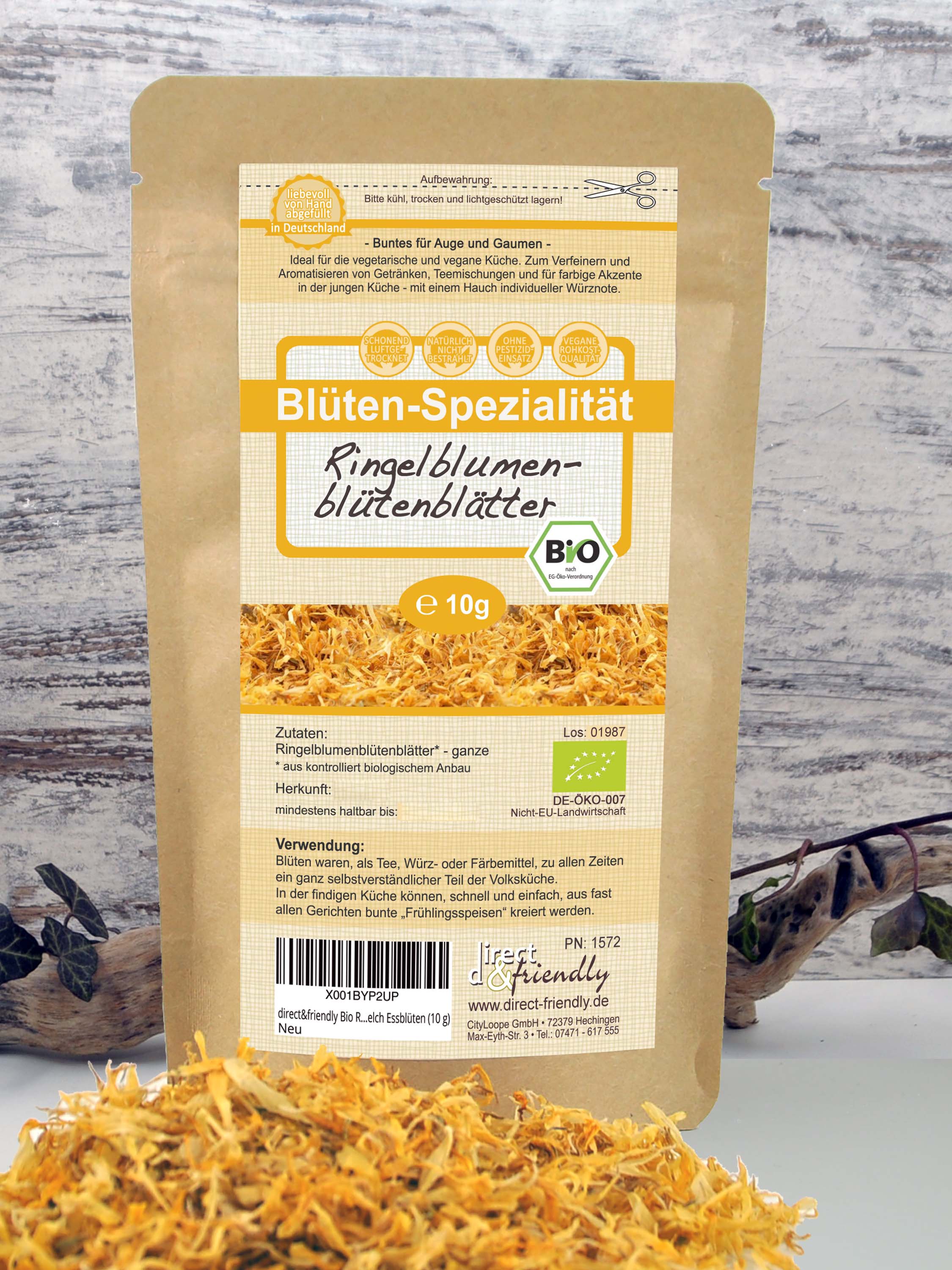 Bio Ringelblumenblütenblätter - getrocknet