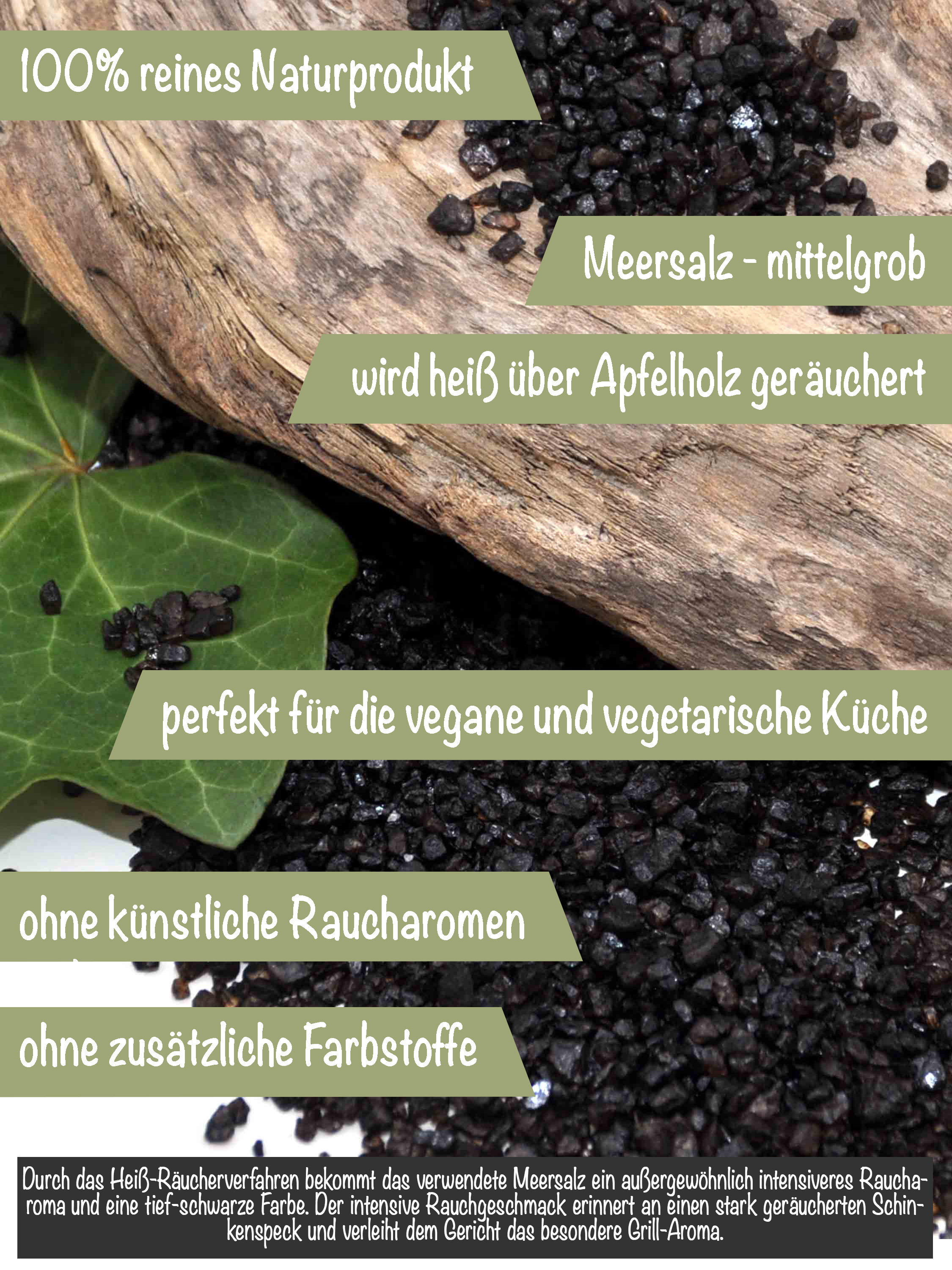 Mexikanisches Rauchsalz - Appelwood Smoked Sea Salt