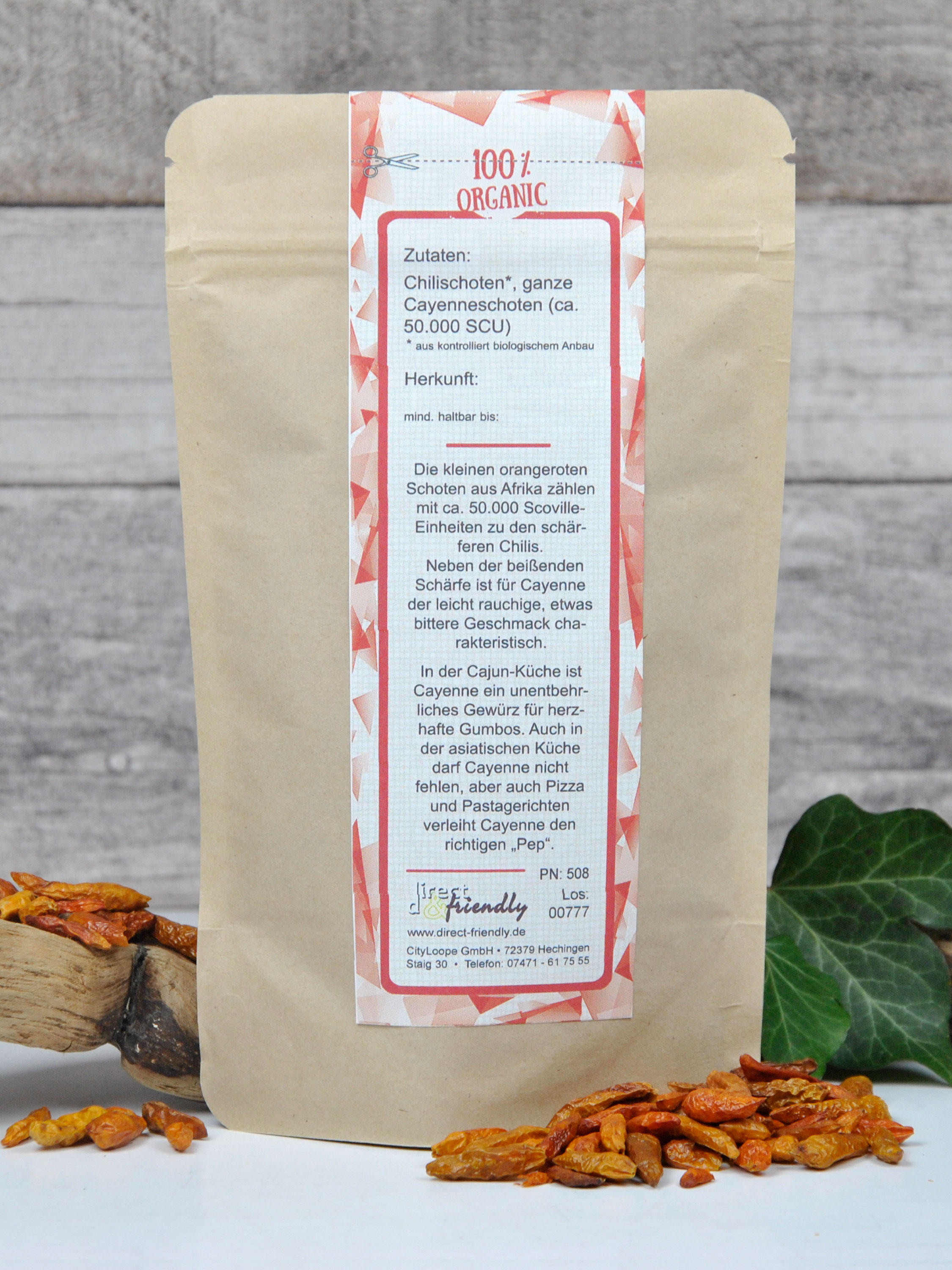 Bio Chili Cayenne - ganz