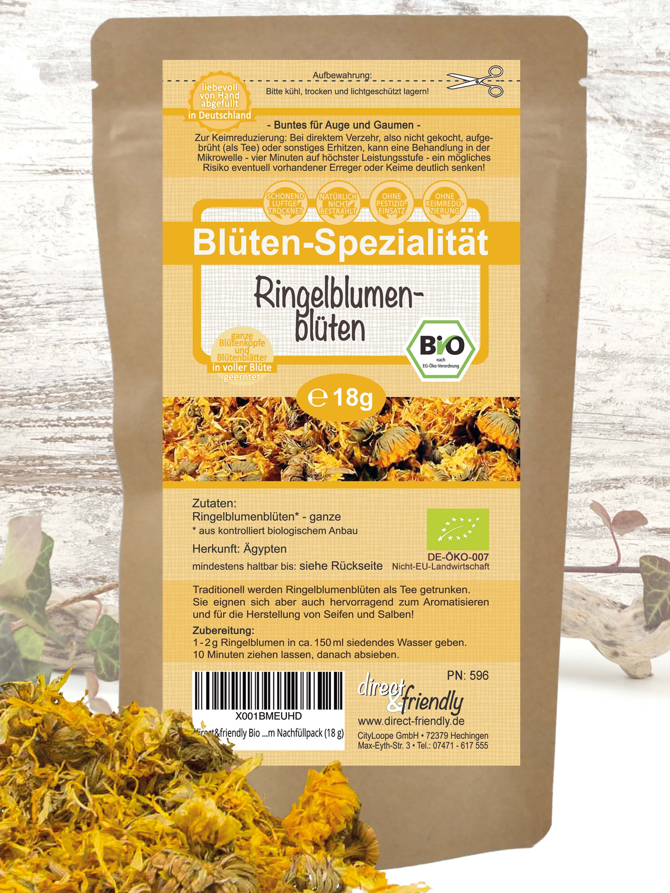 ganze Bio Ringelblumenblüten (Calendula officinalis)