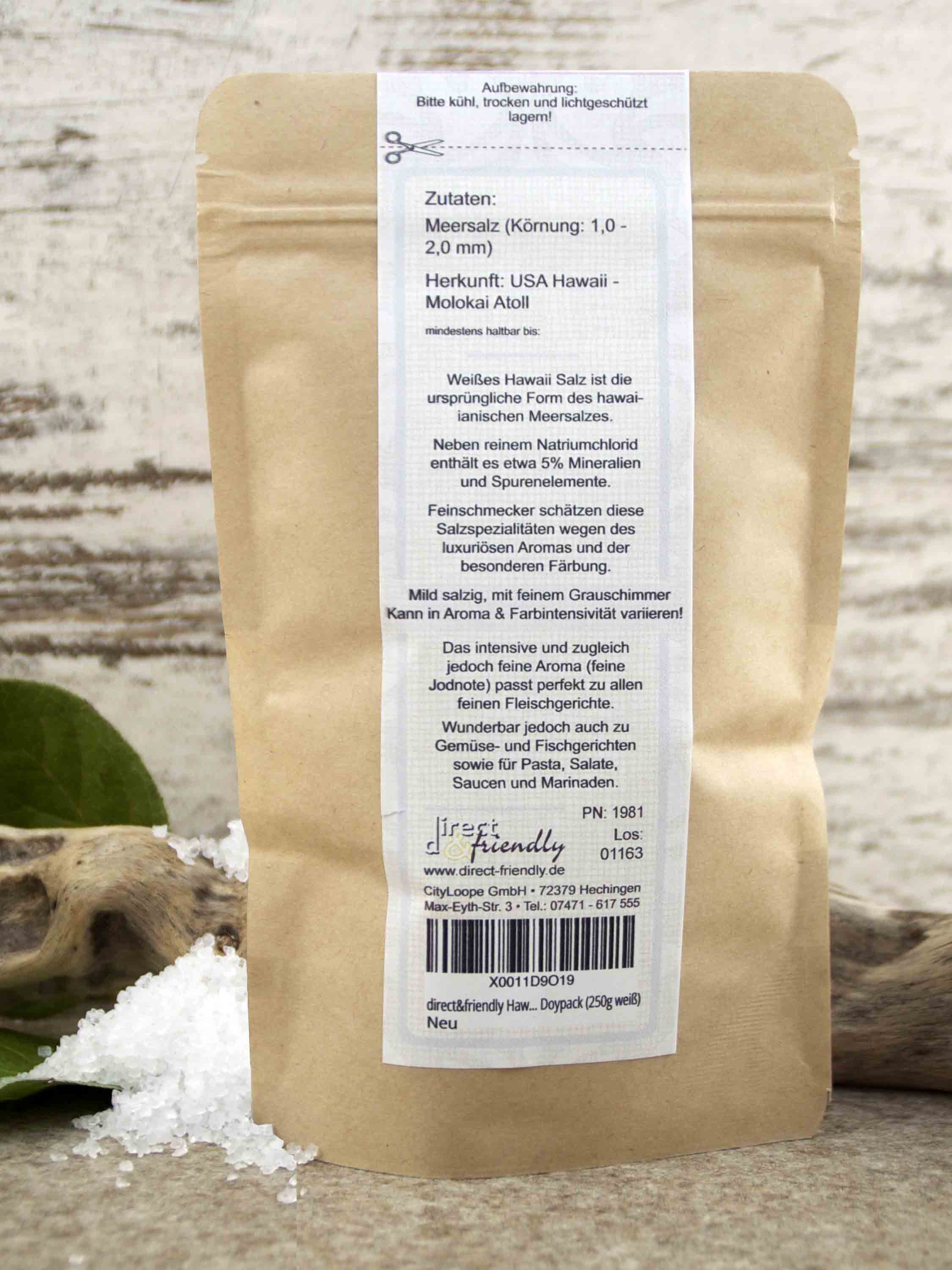 Weißes Hawaiisalz - White Silver