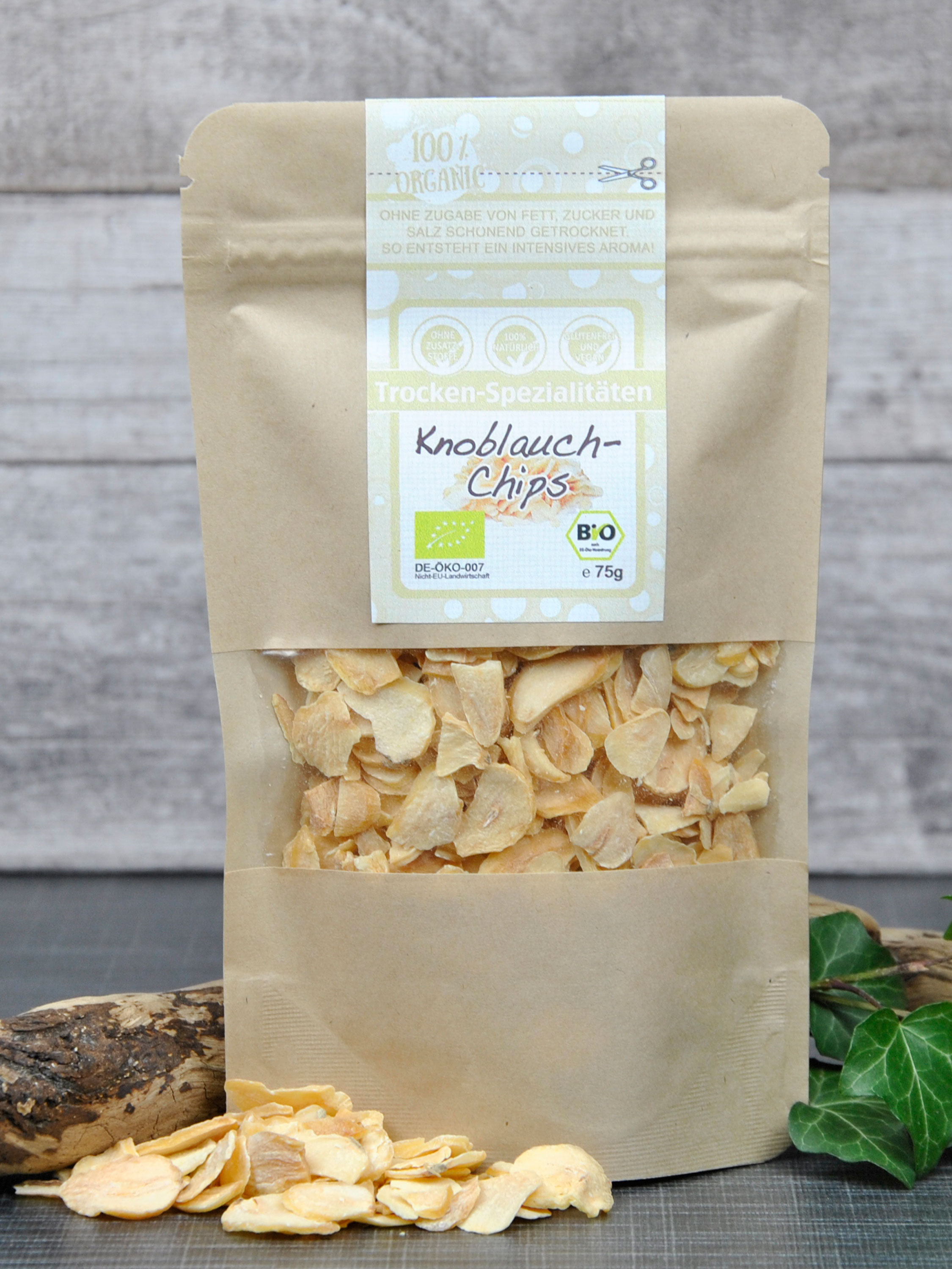 Bio Knoblauch Chips